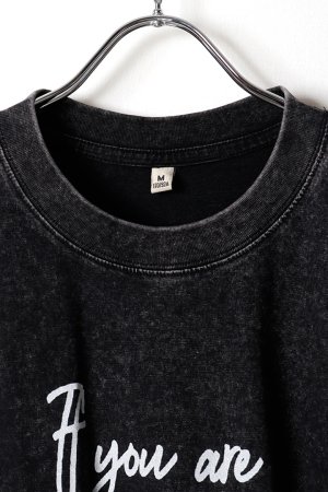 画像2: Charlie Puth Print Round Neck T-shirt{-BFS}