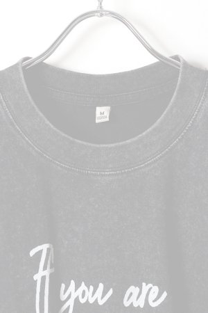 画像2:   Charlie Puth Print Round Neck T-shirt{-BFS}