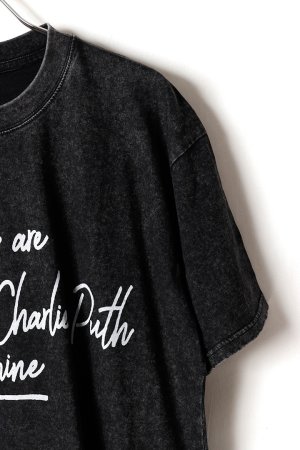 画像3: Charlie Puth Print Round Neck T-shirt{-BFS}