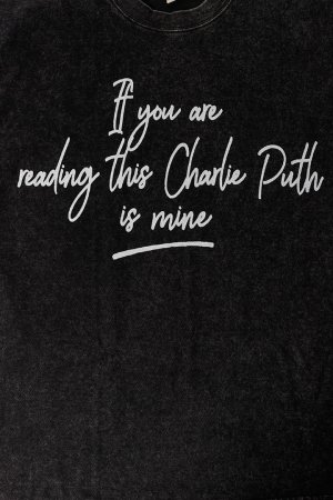 画像4: Charlie Puth Print Round Neck T-shirt{-BFS}