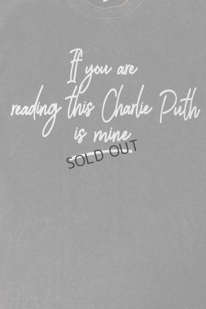 画像4: Charlie Puth Print Round Neck T-shirt{-BFS}