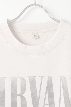 画像2:   NIRVANA Print Round Neck T-shirt{-BFS}