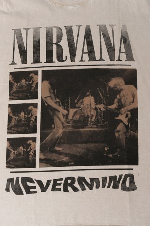 画像4: NIRVANA Print Round Neck T-shirt{-BFS}