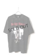 Marilyn Manson Print Round Neck T-shirt{-BFS}
