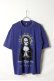 画像1: Marilyn Manson Print Round Neck T-shirt{-BFS} (1)