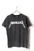 METALLICA メタリカ (結成 45周年 ) - Logo / Stone Wash / Tシャツ / メンズ{2601356966/(5)-BFS}