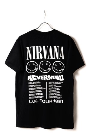 画像5: NIRVANA ニルヴァーナ (Nevermind 35周年 ) - Tour '91 / バックプリントあり / カーボンソフト加工 / Tシャツ / メンズ{-BFS}