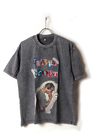 画像1: TRAVIS SCOTT Round Neck T-shirt{-BFS}