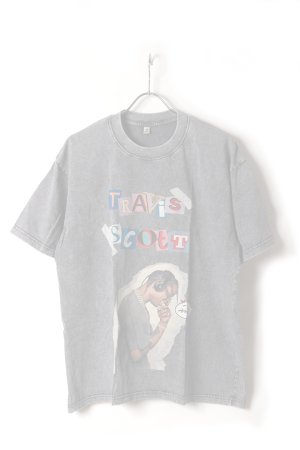 画像1:  {SOLD} TRAVIS SCOTT Round Neck T-shirt{-BFS}