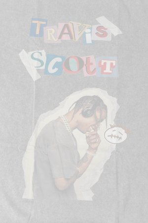 画像4:  {SOLD} TRAVIS SCOTT Round Neck T-shirt{-BFS}