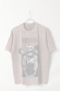 NIRVANA Print Round Neck T-shirt{-BFS}