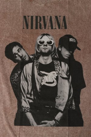 画像4: NIRVANA Print Round Neck T-shirt{-BFS}