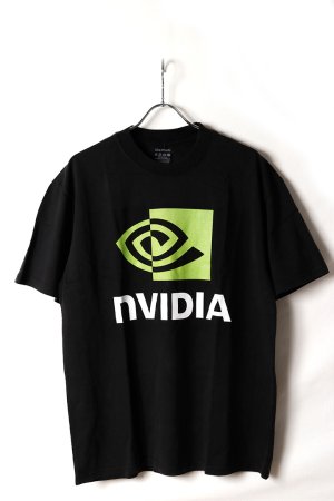画像1: NVIDIA Print Round Neck T-shirt{-BFS}