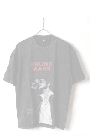 画像1:  {SOLD} Bruno Mars Print Round Neck T-shirt{-BFS}