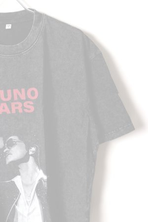 画像3:  {SOLD} Bruno Mars Print Round Neck T-shirt{-BFS}