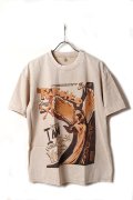 Print Round Neck T-shirt{-BFS}