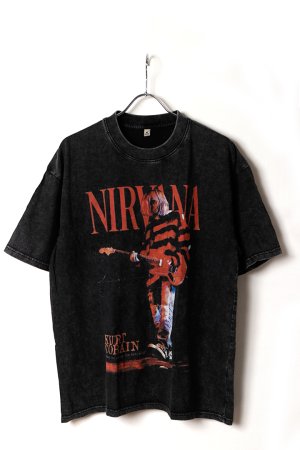 画像1: Print Round Neck T-shirt{-BFS}