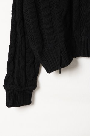 画像5: SUSS KNITS Jess Unisex Distressed Cable Sweater{-BEA}