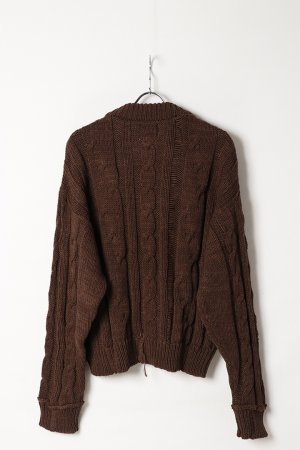 画像6: SUSS KNITS Jess Unisex Distressed Cable Sweater{-BEA}