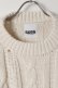 画像2: SUSS KNITS Jess Unisex Distressed Cable Sweater{-BEA} (2)