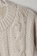画像3: SUSS KNITS Jess Unisex Distressed Cable Sweater{-BEA} (3)
