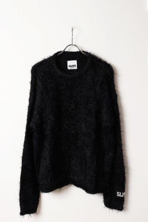 画像1: SUSS スス FUZZY ROLLNECK LOGO SWEATER{-BFA}