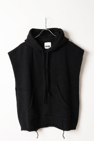 画像1: SUSS スス HOODIE VEST{-BFA}
