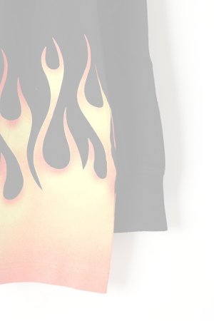 画像3:   Palm Angels パームエンジェルス BURNING LOGO OVER TEE L/S{PMAB018R20413017-1088-BJS}