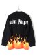 画像4: Palm Angels パームエンジェルス BURNING LOGO OVER TEE L/S{PMAB018R20413017-1088-BJS} (4)