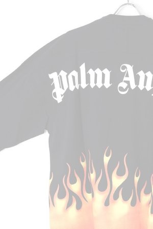 画像5:   Palm Angels パームエンジェルス BURNING LOGO OVER TEE L/S{PMAB018R20413017-1088-BJS}