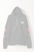   Palm Angels パームエンジェルス SIDE ROSES HOODY BLACK RED{PMBB058E20FLE011-1025-BJA}