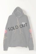 {SOLD}Palm Angels パームエンジェルス SIDE ROSES HOODY BLACK RED{PMBB058E20FLE011-1025-BJA}