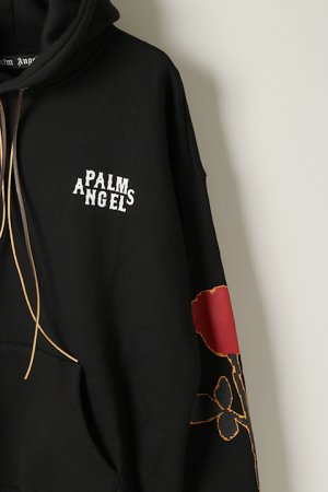 画像3: Palm Angels パームエンジェルス SIDE ROSES HOODY BLACK RED{PMBB058E20FLE011-1025-BJA}