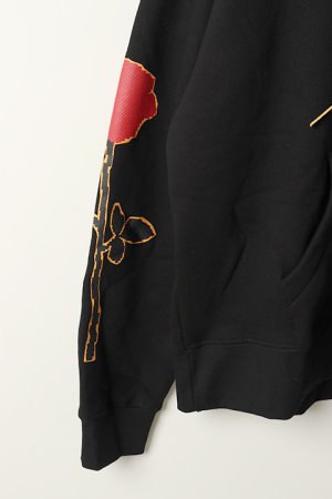 画像4: Palm Angels パームエンジェルス SIDE ROSES HOODY BLACK RED{PMBB058E20FLE011-1025-BJA}