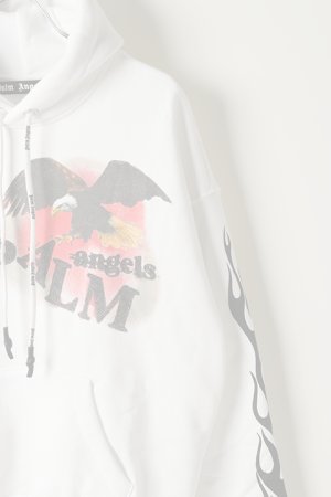 画像3:   Palm Angels パームエンジェルス FLAME EAGLE HOODY WHITE MULTICOLOR{PMBB058E20FLE002-0184-BJA}