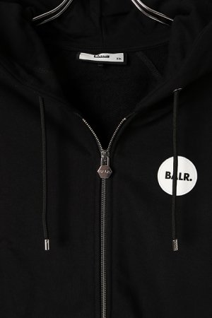 画像2: 【 50%OFF セール41,800円→20,900円】 BALR. ボーラー Rani Round Rubber Badge Zip Hoodie{B1261.1079-BCS}
