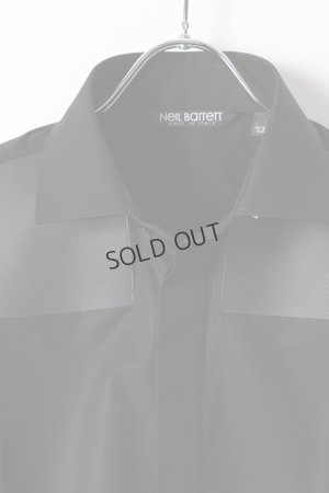 画像3: {SOLD}Neil Barrett ニールバレット POPELINE + FRAMIS PATCHES SHIRT TIE{BCM1042C-H133C-0101-AHA}