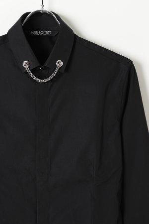 画像2: Neil Barrett ニールバレット TUXEDO METAL FLAT NECKLACE SHIRT{BCM1187C-N063C-2012-BJS}