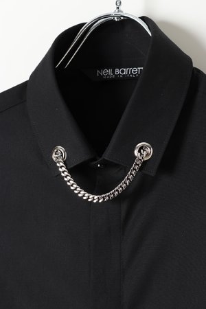 画像3: Neil Barrett ニールバレット TUXEDO METAL FLAT NECKLACE SHIRT{BCM1187C-N063C-2012-BJS}