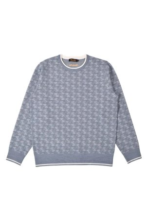 画像1: 【周年記念 24%OFF ｜28,380円→21,569円】 レザレクション｜Resurrection メンズ GMクルーネックニットプルオーバー{-BDA}