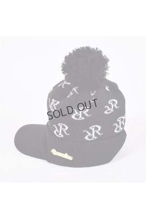 画像4: {SOLD}レザレクション｜Resurrection RRロゴポンポンニットバイザーキャップ{-BDA}