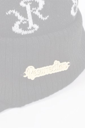 画像6:   レザレクション｜Resurrection RRロゴポンポンニットバイザーキャップ{-BDA}