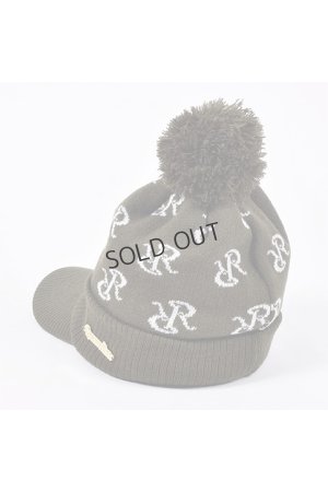 画像7: {SOLD}レザレクション｜Resurrection RRロゴポンポンニットバイザーキャップ{-BDA}