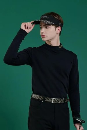 画像3: レザレクション｜Resurrection メンズ ウォームインナーモックネックL/S{-BEA}