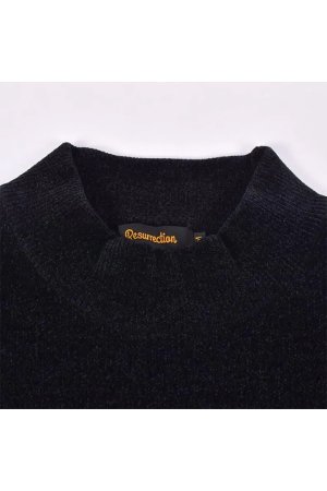 画像6: レザレクション｜Resurrection メンズ エアシャットモールヤーンハイネックニット{-BEA}