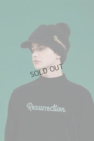 画像2: {SOLD}レザレクション｜Resurrection バイザーニットキャップ(ネックウォーマー付き){-BEA}