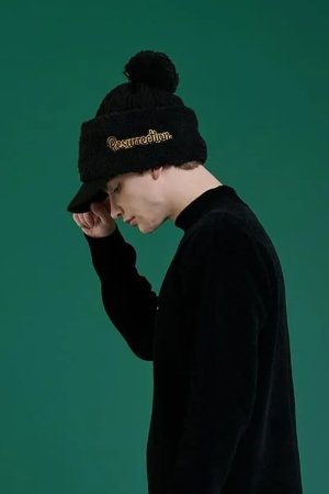 画像3: レザレクション｜Resurrection バイザーニットキャップ(ネックウォーマー付き){-BEA}