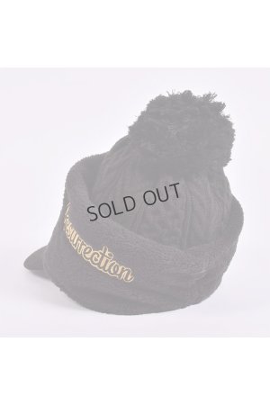 画像5: {SOLD}レザレクション｜Resurrection バイザーニットキャップ(ネックウォーマー付き){-BEA}