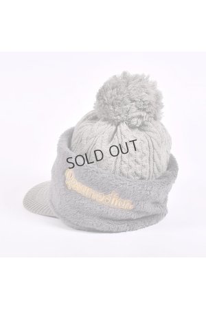 画像9: {SOLD}レザレクション｜Resurrection バイザーニットキャップ(ネックウォーマー付き){-BEA}