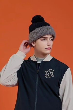 画像3: レザレクション｜Resurrection 2トーンポンポンニットキャップ{-BEA}